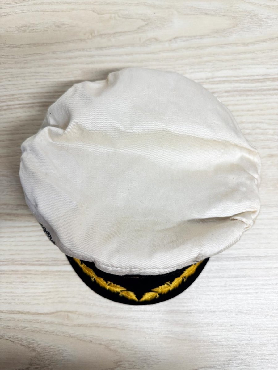 vintage 80s niagara falls rope trim captains hat - good market thrift store