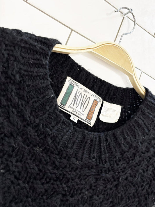 vintage 80s novo mohair - blend loose fit sweater - good market thrift store