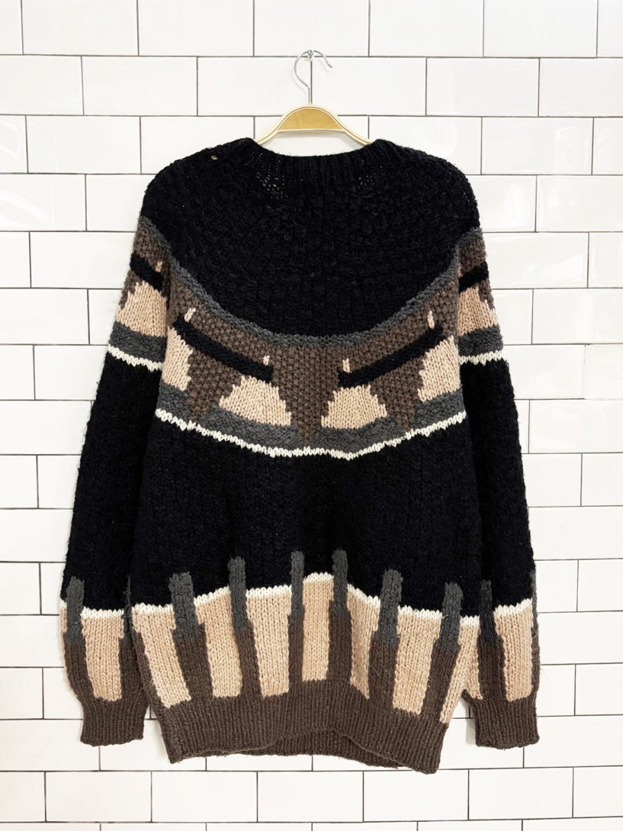 vintage 80s novo mohair - blend loose fit sweater - good market thrift store