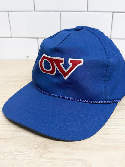 vintage 80s old vienna embroidered rope trim snapback hat | athletic headwear - good market thrift store