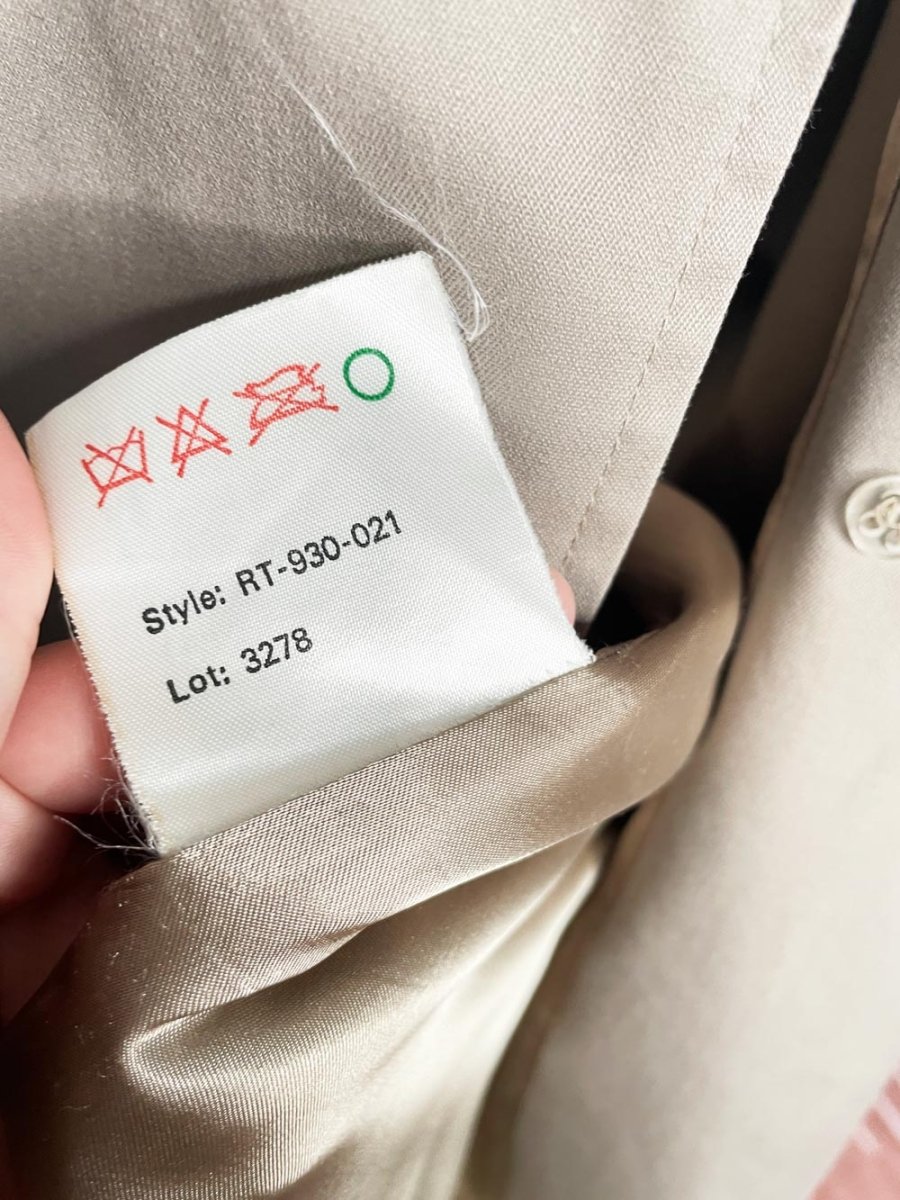 vintage 80s oscar de la renta heritage classic double breasted belted trench coat - good market thrift store