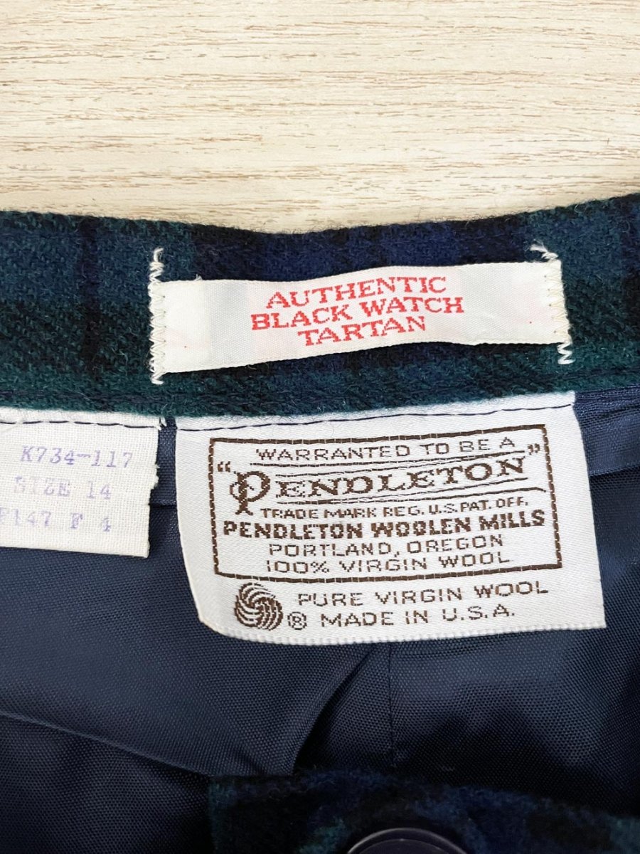 vintage 80s pendleton 100% virgin wool authentic tartan plaid shorts | made in USA - good market thrift store