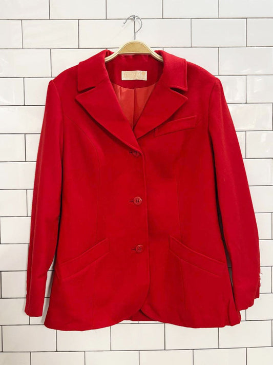 vintage 80s pendleton 100% wool lined blazer | made in usa - good market thrift store