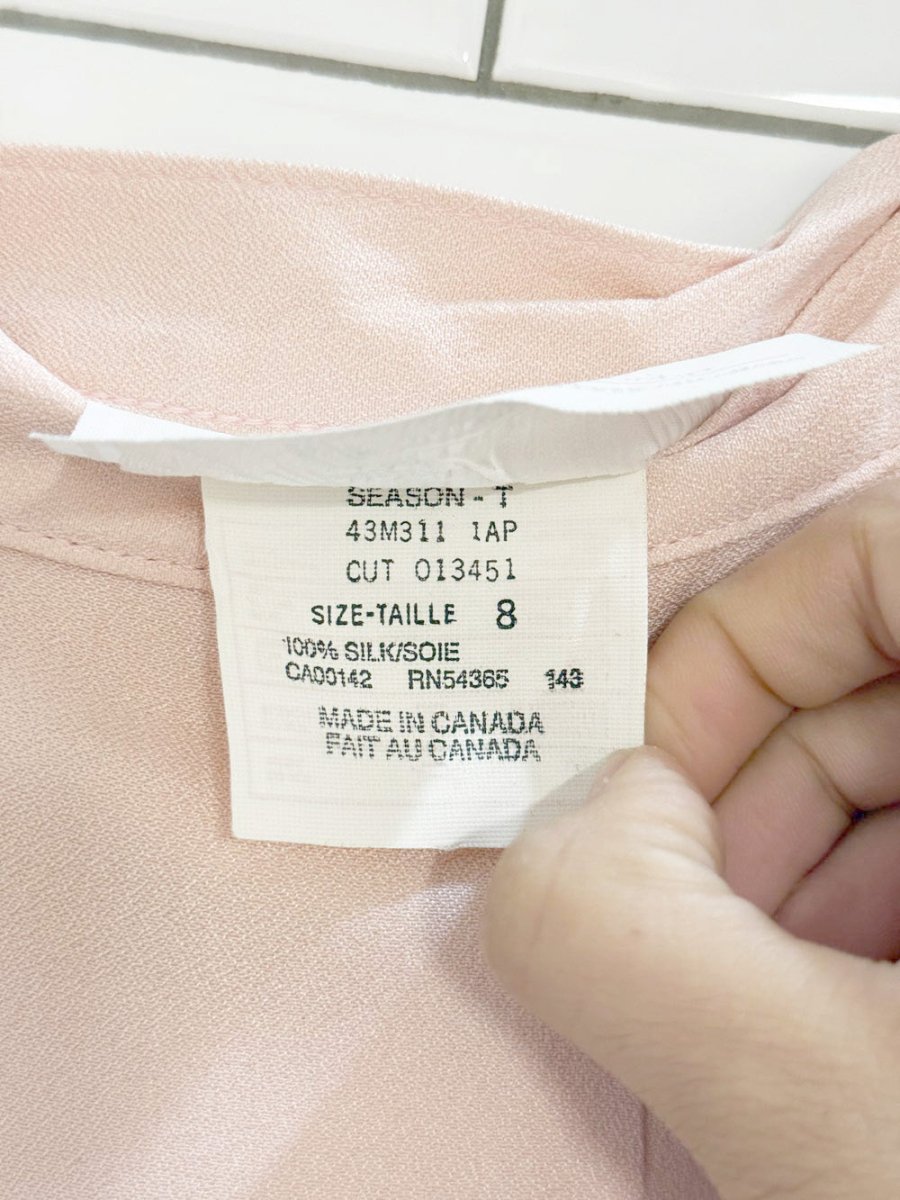 vintage 80s peter nygard 100% silk mini skirt | made in Canada - good market thrift store
