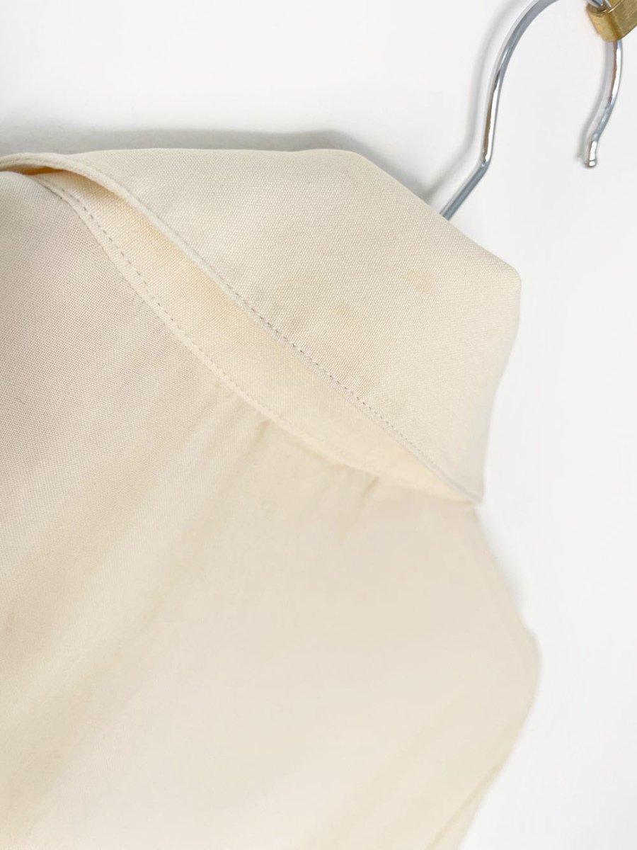 vintage 80s peter nygard 100% silk two pocket oversized blouse - good market thrift store