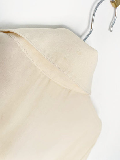 vintage 80s peter nygard 100% silk two pocket oversized blouse - good market thrift store