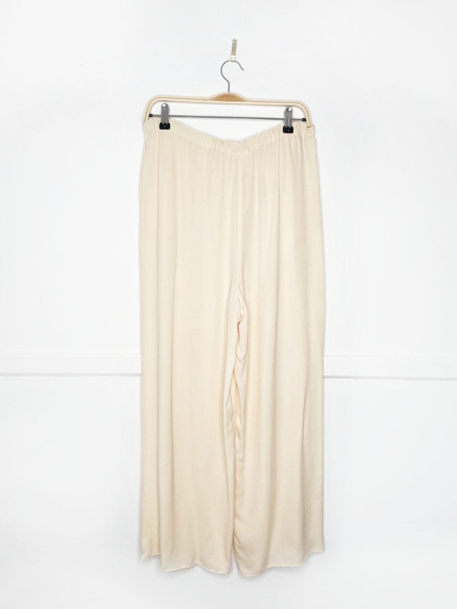 vintage 80s peter nygard 100% silk wide leg pants | made in Canada - good market thrift store