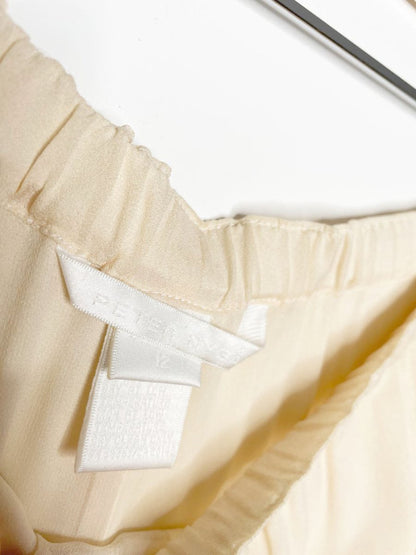 vintage 80s peter nygard 100% silk wide leg pants | made in Canada - good market thrift store