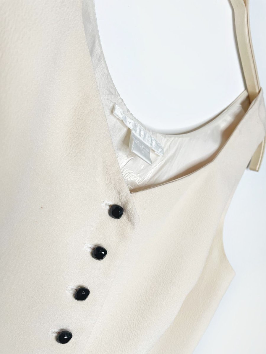 vintage 80s peter nygard crepe vest top | made in Canada - good market thrift store