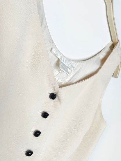 vintage 80s peter nygard crepe vest top | made in Canada - good market thrift store