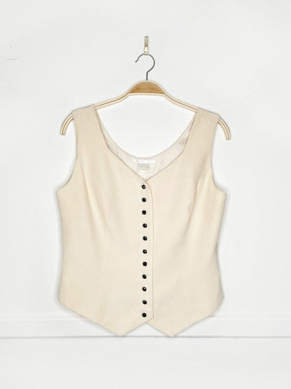 vintage 80s peter nygard crepe vest top | made in Canada - good market thrift store
