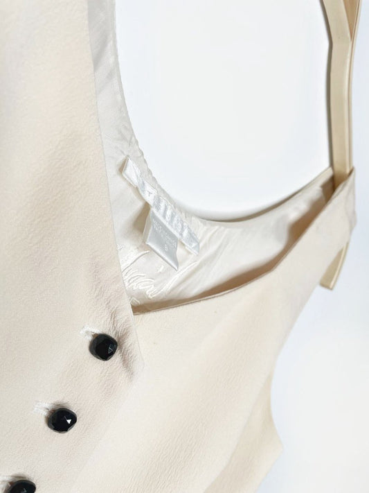 vintage 80s peter nygard crepe vest top | made in Canada - good market thrift store