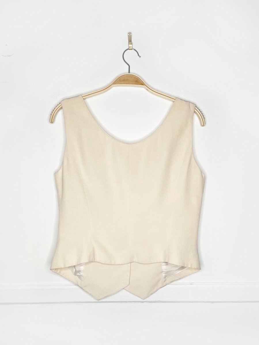 vintage 80s peter nygard crepe vest top | made in Canada - good market thrift store
