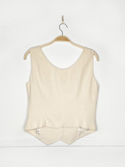 vintage 80s peter nygard crepe vest top | made in Canada - good market thrift store