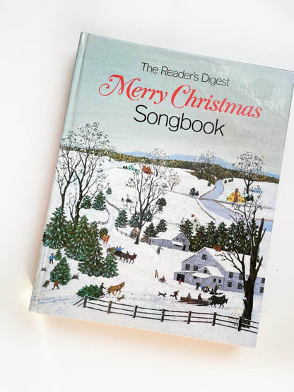 vintage 80s readers digest merry christmas songbook | hardcover spiral bound - good market thrift store