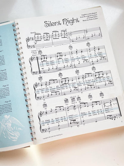 vintage 80s readers digest merry christmas songbook | hardcover spiral bound - good market thrift store