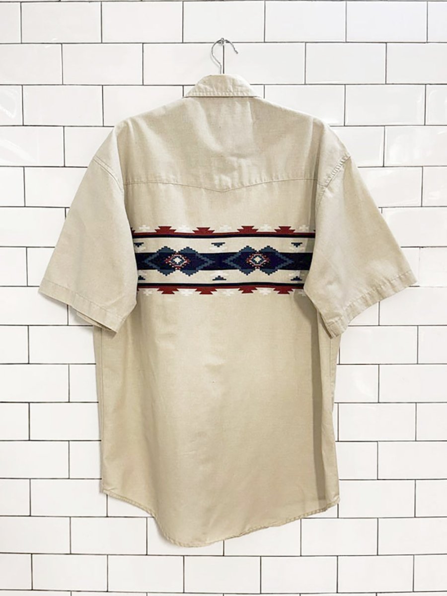 vintage 80s rustler by wrangler western shirt - good market thrift store