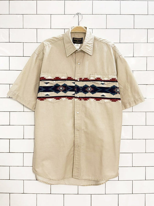 vintage 80s rustler by wrangler western shirt - good market thrift store