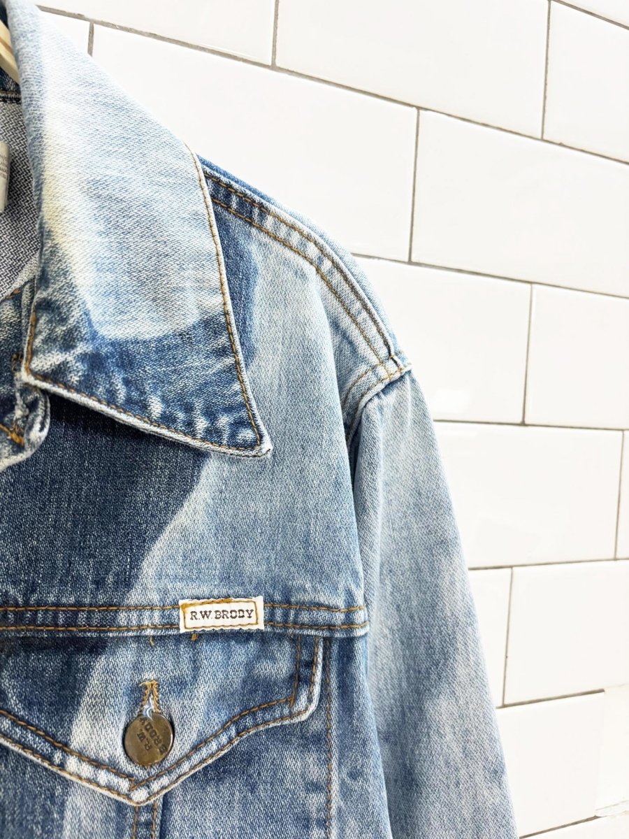 vintage 80s rw brody & sons denim trucker jacket - good market thrift store