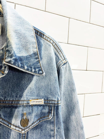 vintage 80s rw brody & sons denim trucker jacket - good market thrift store