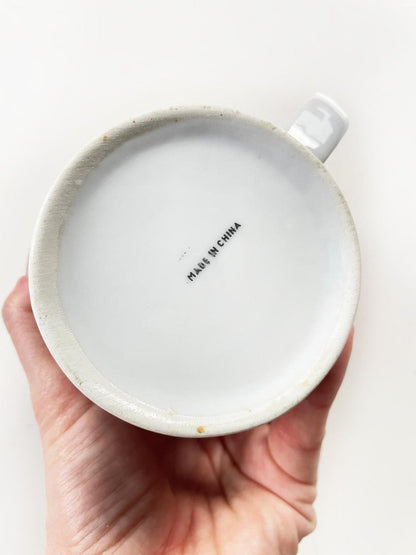 vintage 80s santa claus waves mug - good market thrift store