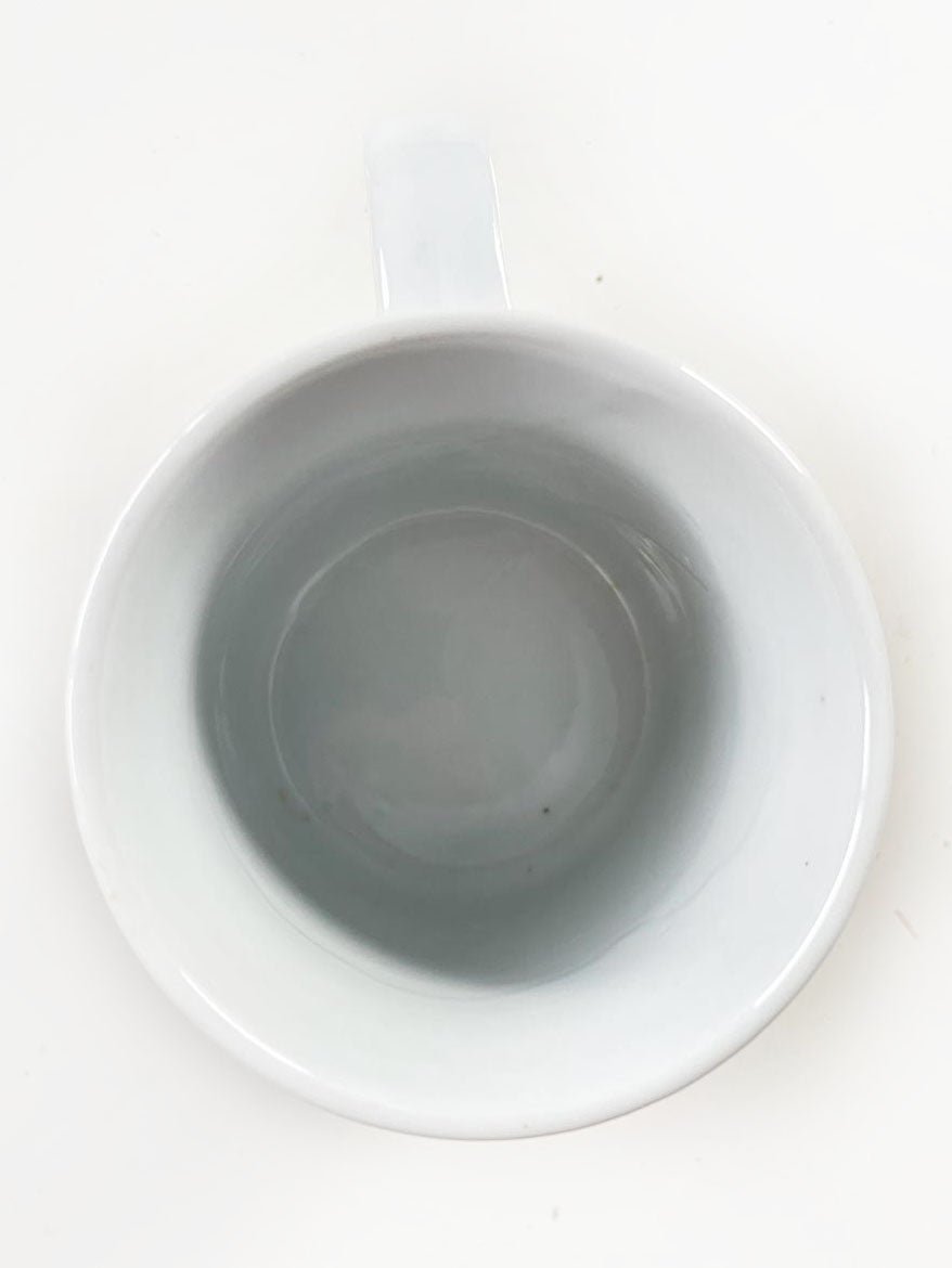 vintage 80s santa claus waves mug - good market thrift store