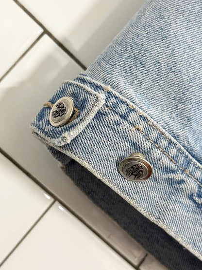 vintage 80s santana jeans multi pocket denim vest | parasuco - good market thrift store