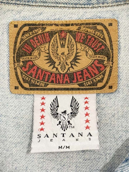 vintage 80s santana jeans multi pocket denim vest | parasuco - good market thrift store