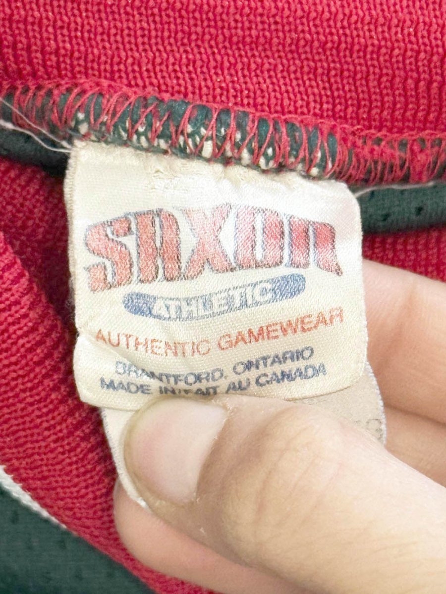 vintage 80s saxon short basketball shorts | made in Canada - good market thrift store