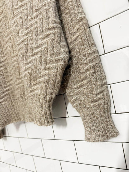 vintage 80s scotts alpaca - lambswool knit sweater | made in England | alan paine - good market thrift store