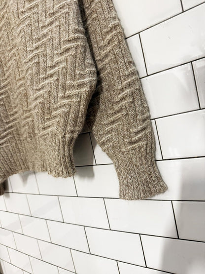 vintage 80s scotts alpaca - lambswool knit sweater | made in England | alan paine - good market thrift store