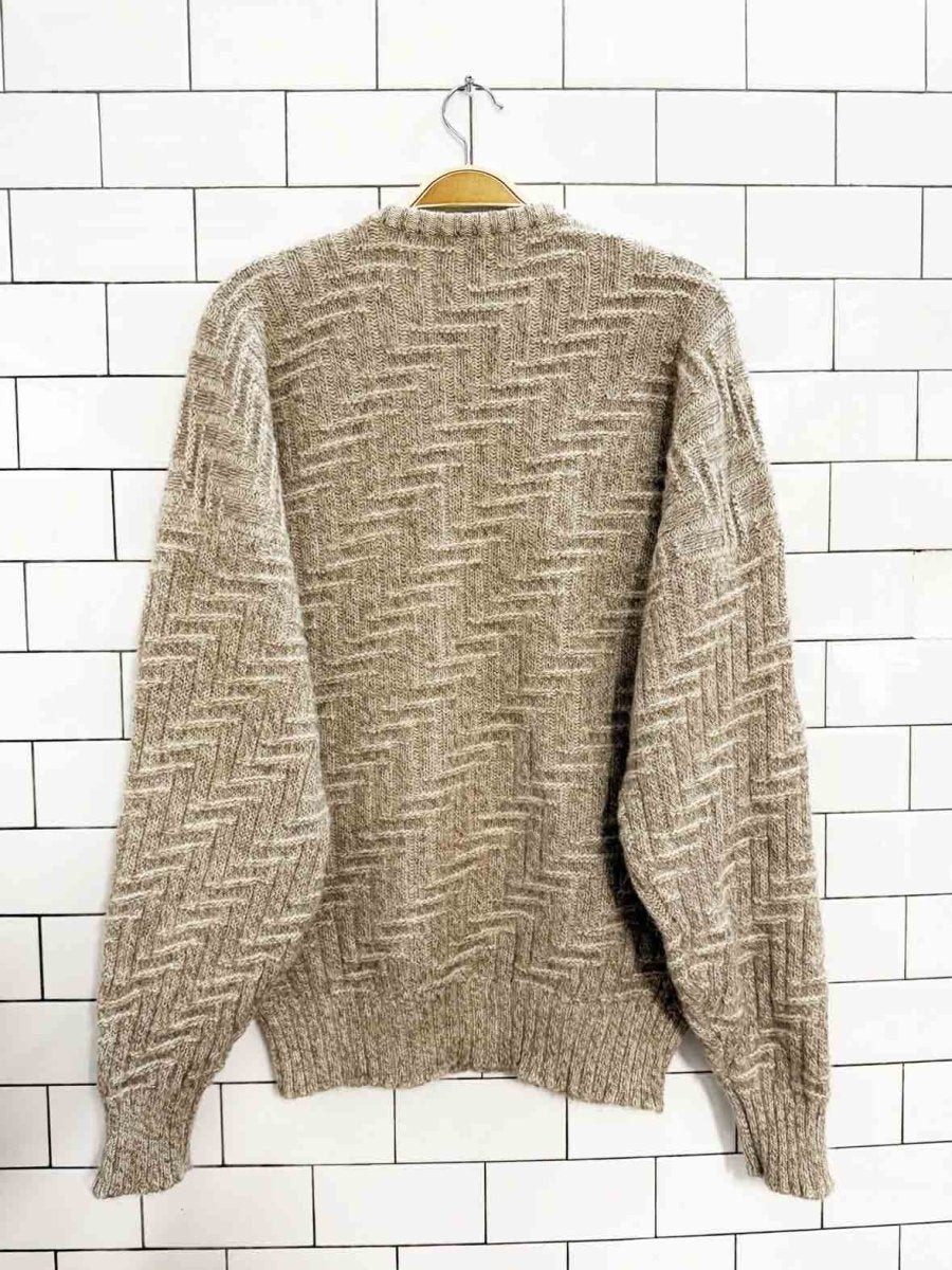 vintage 80s scotts alpaca - lambswool knit sweater | made in England | alan paine - good market thrift store