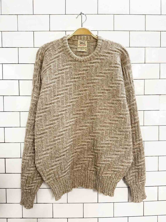 vintage 80s scotts alpaca - lambswool knit sweater | made in England | alan paine - good market thrift store