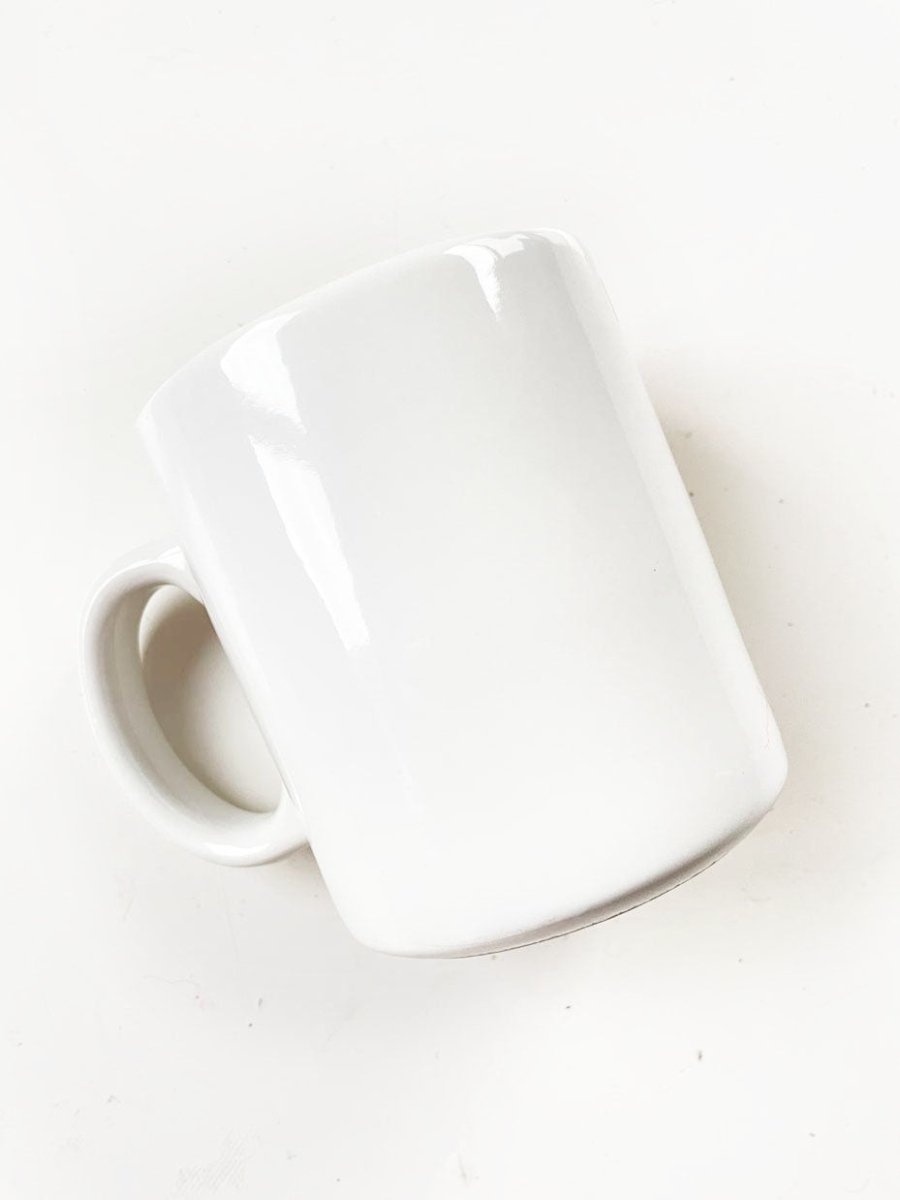 vintage 80s seasons greetings mug - good market thrift store