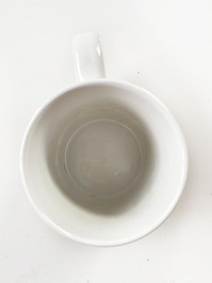 vintage 80s seasons greetings mug - good market thrift store