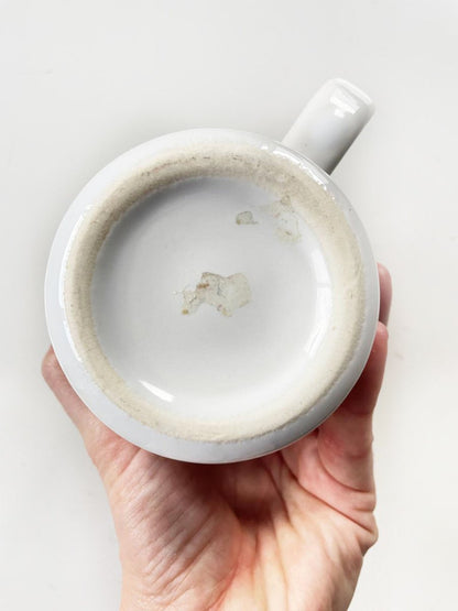 vintage 80s seasons greetings mug - good market thrift store