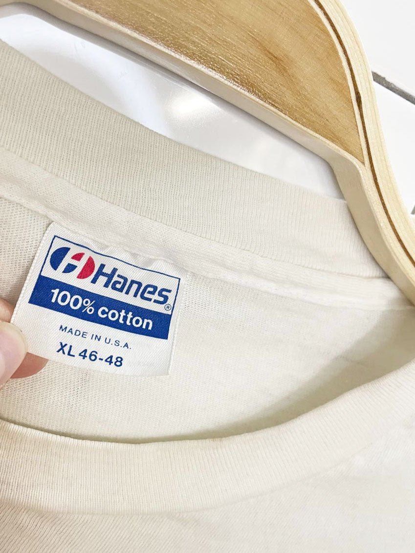 vintage 80s single stitch captiva island cropped beach tee | hanes | made in USA - good market thrift store