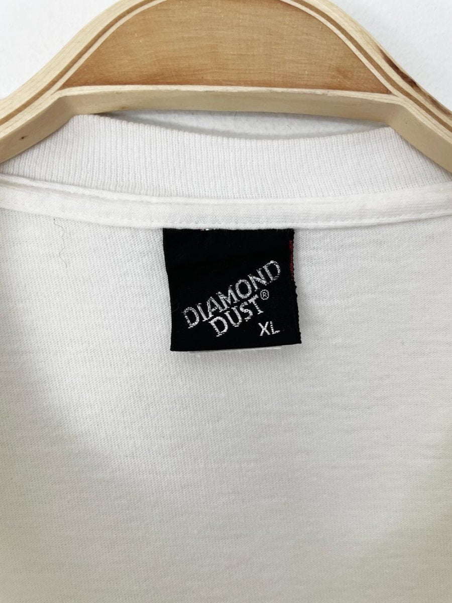 vintage 80s single stitch sparkly tropical bird print tee | made in usa | diamond dust - good market thrift store