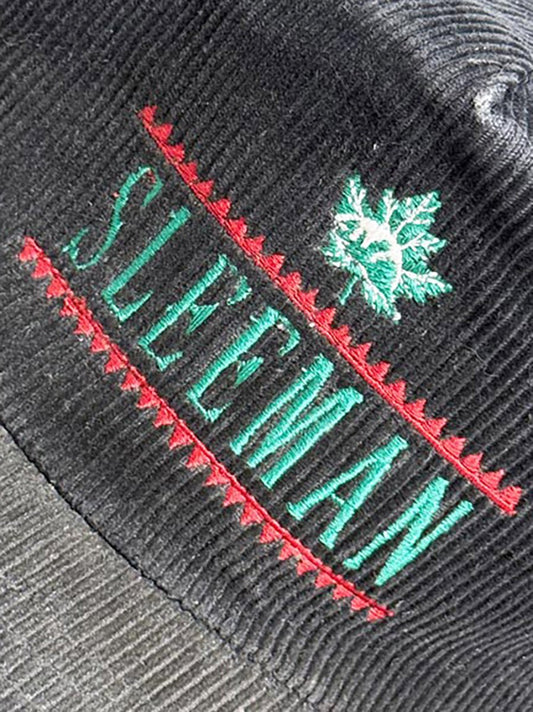 vintage 80s sleeman beer chunky cord snap back hat | athletic headwear - good market thrift store