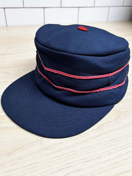 vintage 80s ted fletcher pillbox snapback hat - good market thrift store