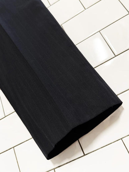 vintage 80s the traveller suit wool - blend pinstripe trousers - good market thrift store