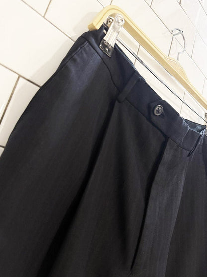 vintage 80s the traveller suit wool - blend pinstripe trousers - good market thrift store