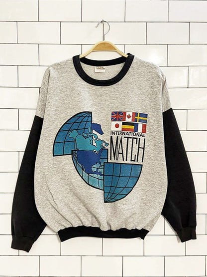 vintage 80s TKO international match graphic sweatshirt - good market thrift store