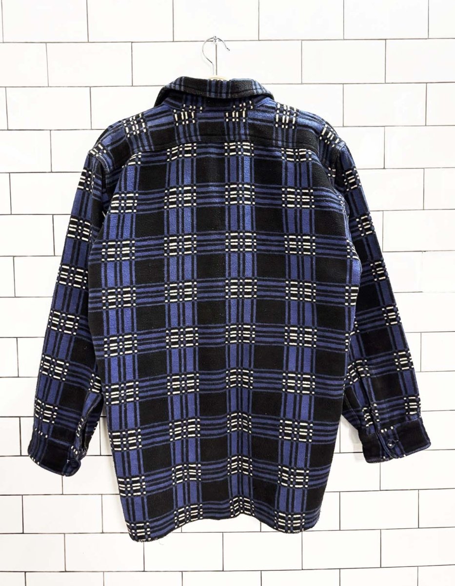 vintage 80s trail master plaid flannel shirt jacket - good market thrift store