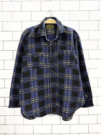 vintage 80s trail master plaid flannel shirt jacket - good market thrift store