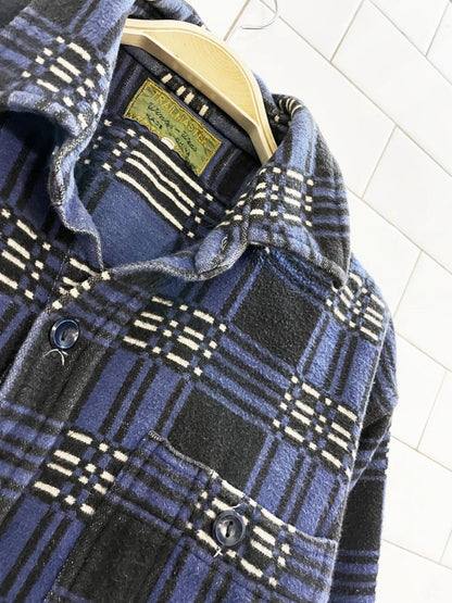 vintage 80s trail master plaid flannel shirt jacket - good market thrift store