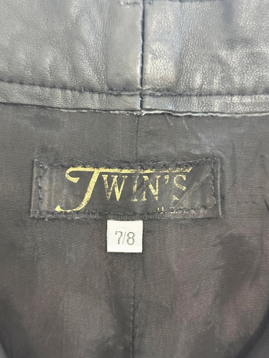 vintage 80s twin's butter leather high waist pants | lambskin - good market thrift store