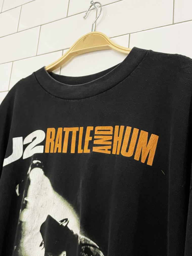 vintage 80s u2 battle and hum band tee | polygram | made in USA - good market thrift store