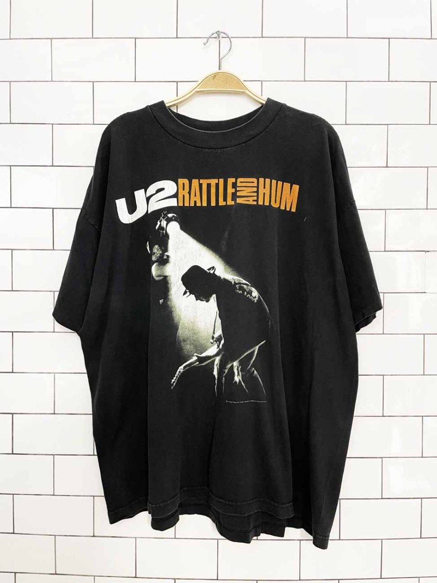 vintage 80s u2 battle and hum band tee | polygram | made in USA - good market thrift store