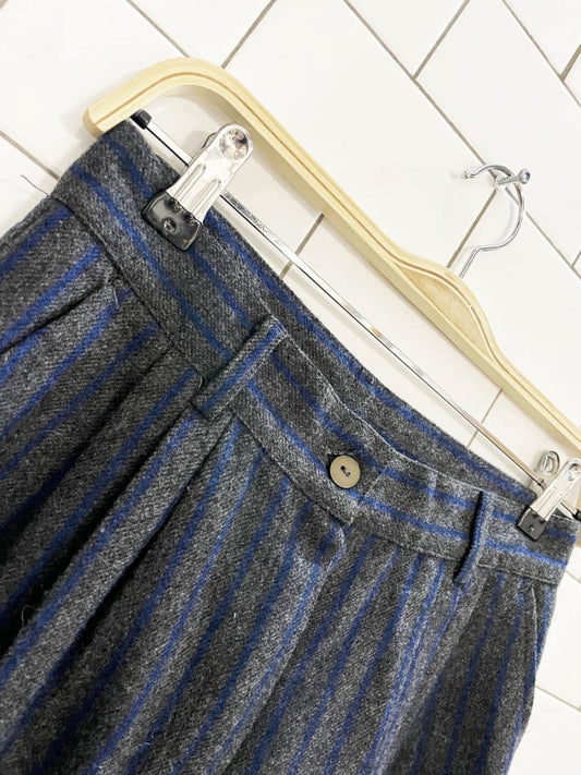 vintage 80s united colors of benetton wool - blend pleated trouser | made in Italy - good market thrift store